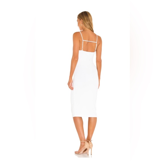 NWT Superdown Sabrina Midi White Dress - Picture 2 of 5
